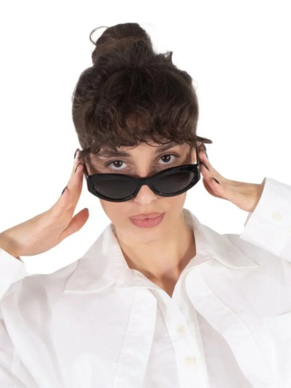 Celine Women Sunglasses Black Grey Cat Eye CL40288I MONOCHROMS 01A NEW AUTHENTIC - Picture 10 of 10